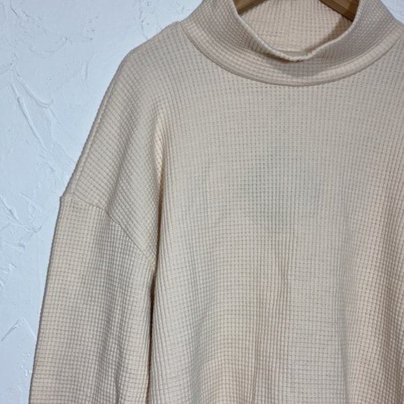 Ava & Viv Cream Thermal Long Sleeve Turtleneck Pullover Top Sz 1X - Picture 5 of 8